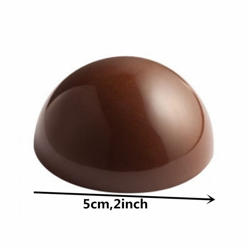 Goldbaking Ball Chocolate Mold Ball Polycarbonate Mould Chocolate Mold Hot Chocolate Bomb (Middle 2inch) - Image 2
